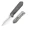 Gray & Black, variant on Kizer Harpoon Fold Folding Knife composite steel Blade Titanium & Micarta Handle Ki4784A4