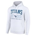 thumbnail image 2 of Unisex Starter White Tennessee Titans Throwback Logo Pullover Hoodie, 2 of 3