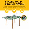 thumbnail image 4 of St. Patrick's Day Table Cloths for 5 Foot Rectangle Tables, Spring Green Shamrock Checkered Buffalo Patio Waterproof Elastic Fitted Tablecloths, Washable Rectangular Table Cover for Camping, 4 of 8