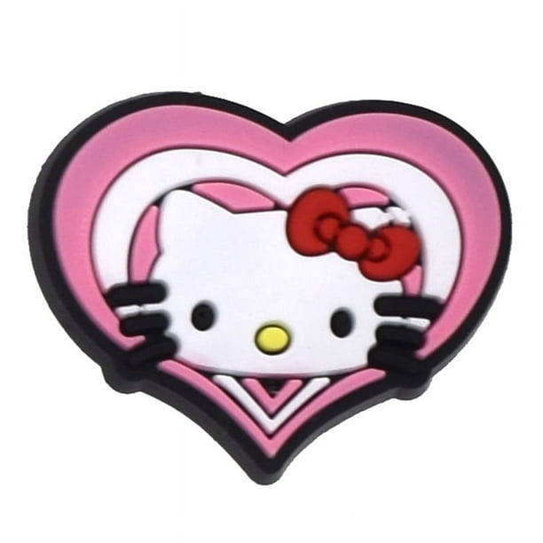 Anime Cute Girls Kitty Croc Charms Venta al por mayor Kitty Croc Shoe Charms Japón Plástico Personalizado 3d Plastic croc Charm Fabricante