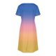 thumbnail image 5 of Vestido Corto de Verano Moda Gradiente Corto de Manga en V Cuello Vestido Casual, Poliéster Ligero de Verano, Lavado de Manos, 5 of 9