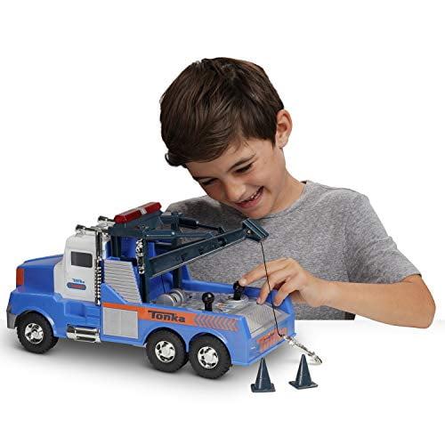 tonka mighty motorized tow truck