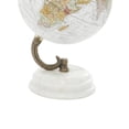 thumbnail image 5 of DecMode 5" White World Map Globe with White Marble Base, 5 of 12