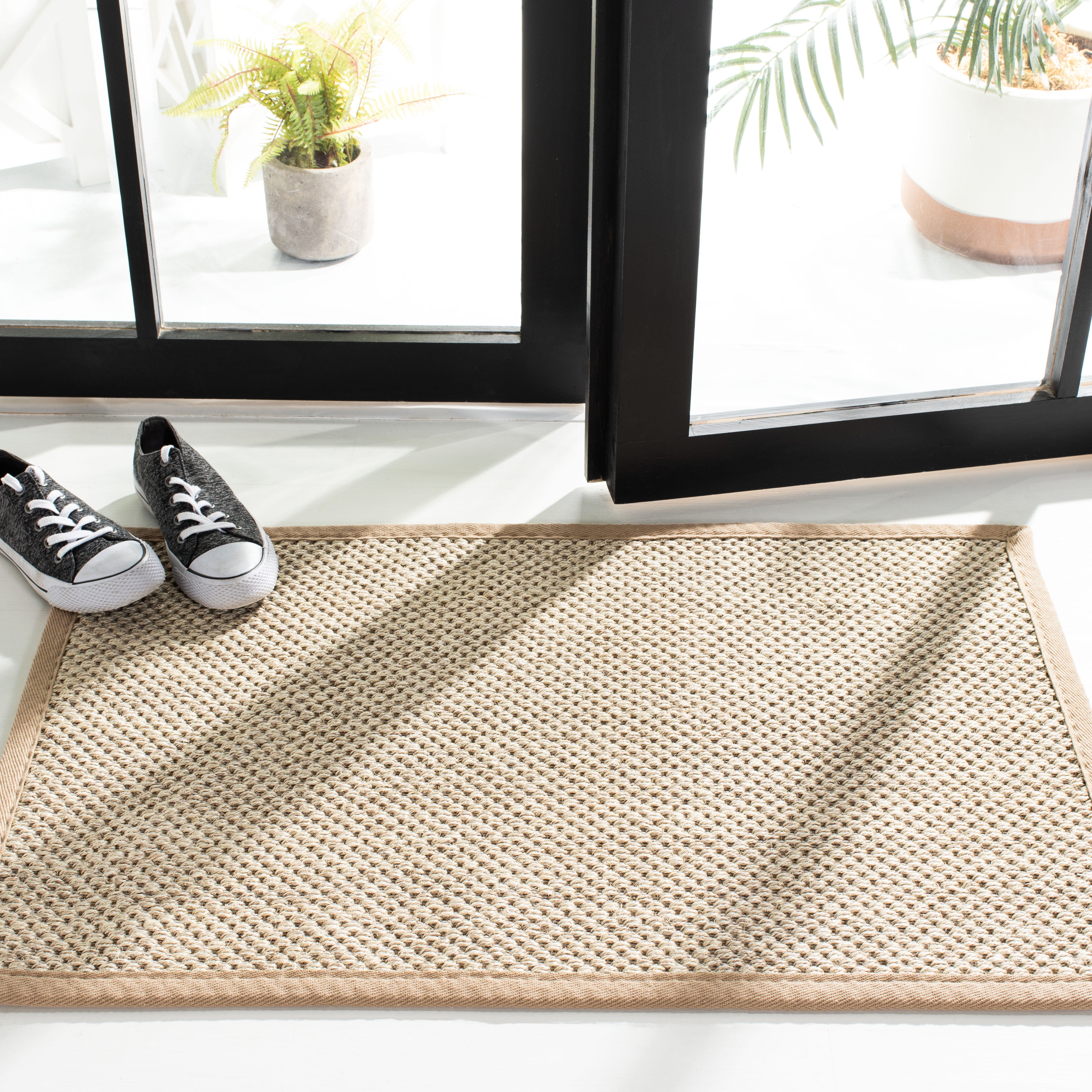 Safavieh Natural Fiber Kentigern Solid Area Rug, Marble/Linen, 8' x 10'