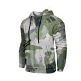thumbnail image 4 of Camo Oversized Hoodies for Men Lightweight Graphic Outdoor Men Sweatshirts Long Sleeve Drawstring Hood with Pockets Gray S, 4 of 7