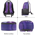 thumbnail image 5 of KUIFORTI Purple Wolf Kids Backpack Girls Bookbag 17 Inch Polyester School Bag with Side Pockets Front Pockets Comfortable Back to School Supplies, 5 of 7