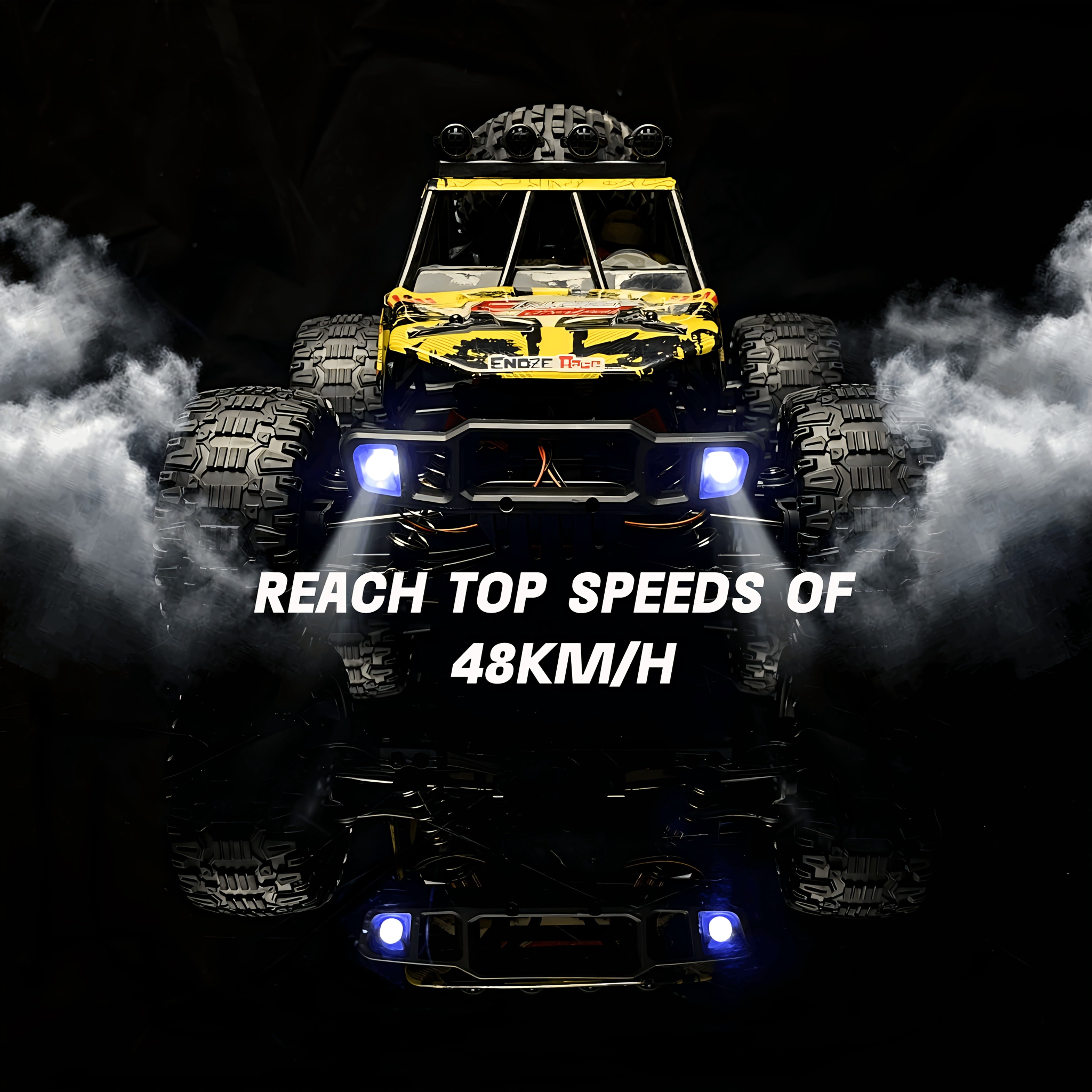 1:10 High-Speed RC Car | 48KM/H Racing with 540 Motor & 1700mAh Li-Ion Battery | Upgradable Off-Road/Drift Chassis | 2.4G Wireless Control