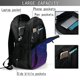 thumbnail image 4 of Easygdp Neon Glitter Mochila para Laptop de Viaje con Puerto USB, Mochila para Laptop con Puerto de Carga USB para Mujeres y Hombres, 4 of 7