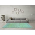 thumbnail image 3 of Ahgly Company Indoor Rectangle Abstract Light Blue Modern Area Rugs, 2' x 4', 3 of 4