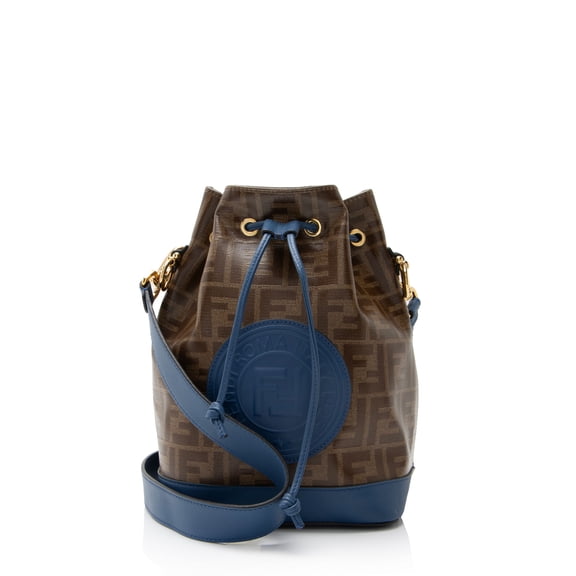 Pre-Owned Fendi FF Spalmati Mon Tresor Grande Shoulder Bag