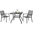 thumbnail image 4 of Gymax 2PCS Stackable Patio Dining Chairs Outdoor Metal Bistro Chairs W/ Curved Armrests, 4 of 5