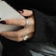 thumbnail image 3 of Anillo de Dedo Abierto, Irregular, Anillo Geométrico, Joyería Punk para Mujer, Regalo Plateado, 3 of 6