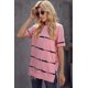 thumbnail image 3 of ABPHQTO Camiseta Casual Mujer Rayas Tie-dye Rosa, 3 of 5