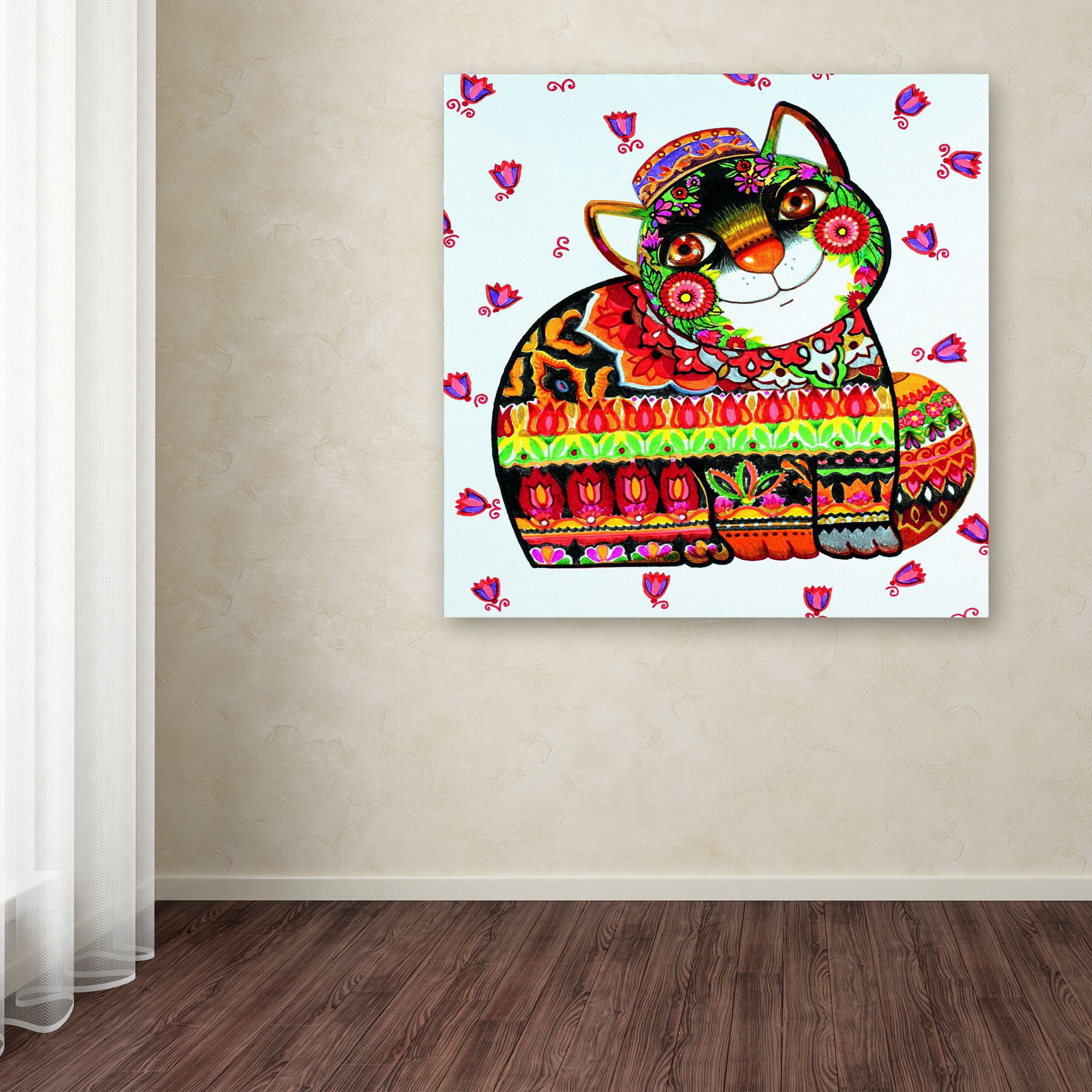 Trademark Fine Art 'Tatar Cat' Canvas Art by Oxana Ziaka