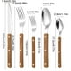 thumbnail image 3 of Utensilios de cocina, juego de cubiertos de acero inoxidable con mango de clip con tachuelas, cuchillo, tenedor y cuchara occidentales, cuchillo para carne francés, tenedor, cuchara y tenedor de postr, 3 of 6