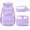 Purple, variant on School Backpack Set 3 PCS Cute Large Capacity Bookbag with Reflective Strip