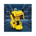 thumbnail image 4 of Carro Robot Transformer Amarillo Camaro Con Luz Juguete Niños Regalo, 4 of 13