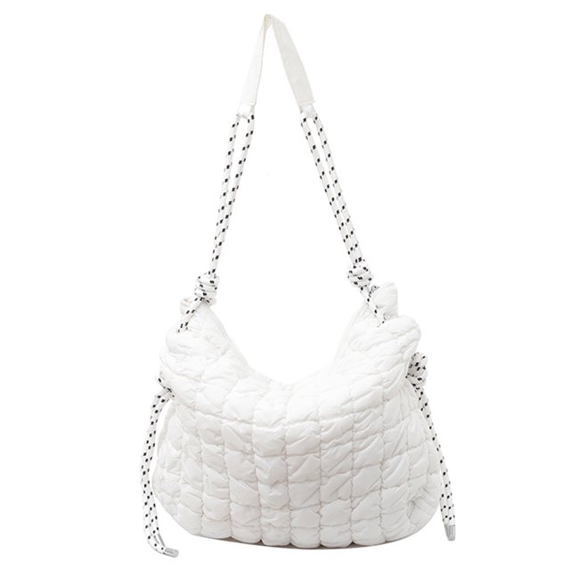 Bolso Bandolera Con Masa Hombro Acolchado Diario para Mujer Color Sólido