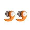thumbnail image 6 of Waterproof Swimming Ear Plugs - 1 Pairs of Reusable Soft Silicone Swim Earplugs, Ear Protection for 4-12 Years - Ideal for Surfing, Diving, Pool, Showering, and Water Sports ,Orange, 6 of 6