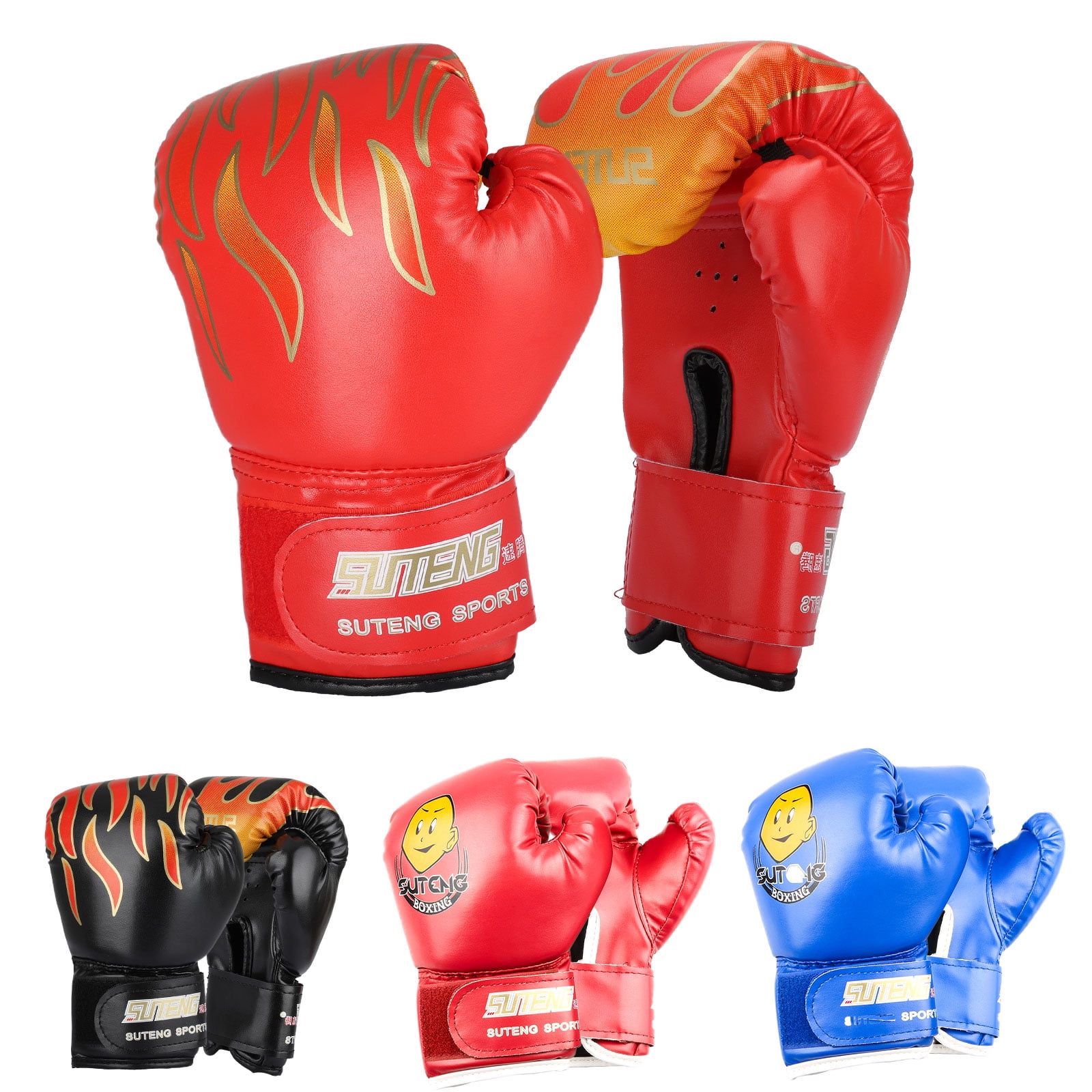 Wesing Micro Fiber Boxing Gloves Muay Thai Training Sparring Punching Bag Mitts kickboxing Fighting