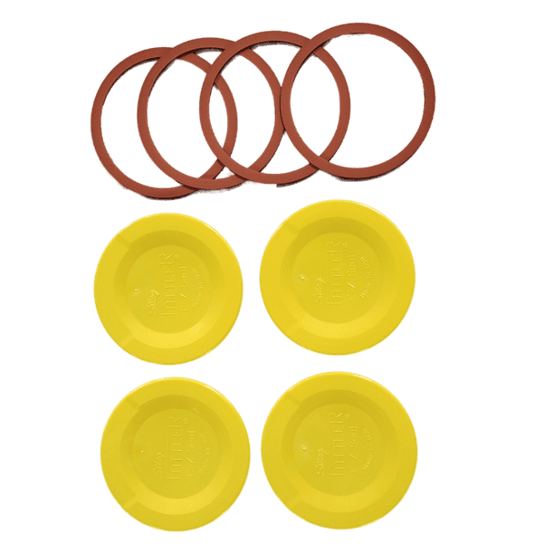 Tattler EZ Seal Reusable Canning Lids 100 Bulk Regular Mouth Lids