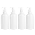 thumbnail image 4 of SHISUYAN 4Pcs Refillable Pump Bottles White Square Dispenser for Travel Use, 4 of 8