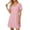 a-RD1467147, variant on Womens Casual Solid Color Short Sleeve V Neck Shirt Dress Loose Fit Side Split Above Knee Length Mini Dress For Daily Wear Casual Occasions Cozy Dress