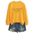 thumbnail image 4 of Tiweut Womens Casual Sweatshirt Christian Shirts Long Sleeve Crewneck Pullover,Yellow,2XL, 4 of 4