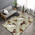 thumbnail image 2 of Minimalist Cool Horse Saddle_A Shaggy Area Rug, Rugs for Living Room Bedroom Non Slip Door Mat Indoor Carpet Machine Washable Nursery Home Decor Floor Mats for Entryway 60x39in-#, 2 of 5