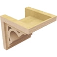 thumbnail image 5 of 10"W x 10"D x 10"H Wide Sheridan Rough Cedar Woodgrain TimberThane Corbel, Primed Tan, 5 of 6