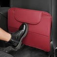 thumbnail image 6 of Leather Car Seat Anti Kick Pad - Rear Seat Back Protector Cover to Prevent Dirt, Scratches, and Mud from Shoes, Easy Clean Car Interior Accessories with Storage Bag, 6 of 6