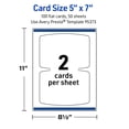 thumbnail image 5 of Avery Arched Rectangle Flat Cards, 5" x 7", Glossy White, 100 Total, 5 of 9