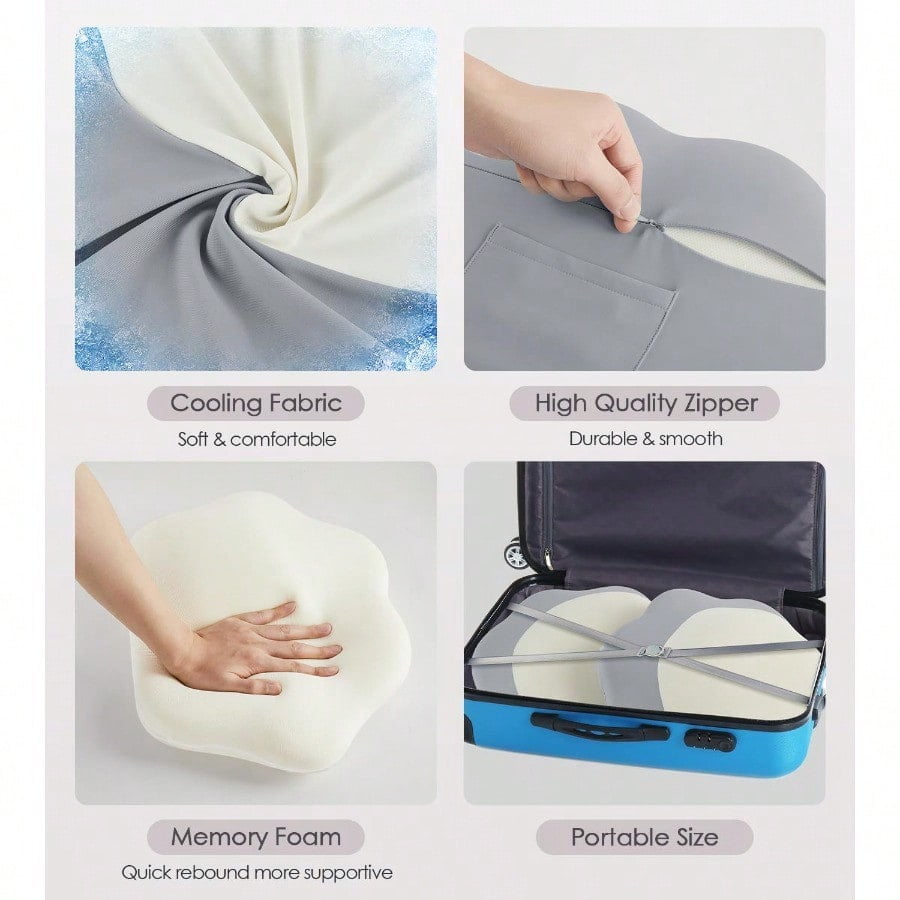 Pregnancy Pillows for Sleeping Memory Foam Maternity Pillow port for Back Belly HIPS Adjustable Travel Wedge Pillow for Pregnant Women Side Spleeping Pregnant Pillows with case