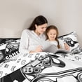 thumbnail image 5 of Castle Fairy Abstract Gamer Twin Comforter Sets for Kids,Teens Gamepads Bedding Set, 5 of 8