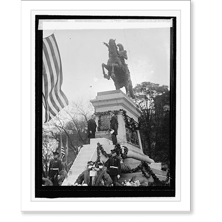 Historic Print, Dr. Rowe & Amb. Pueyrredon at unveiling of San Martin statue, 10/28/25, 16" x 20"