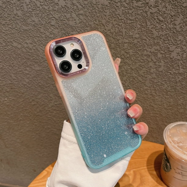 Funda De Teléfono Con Marco De Fotos De Metal Con Purpurina Compatible Con La Cubierta Trasera Del iPhone 11 12 13 14 pro max