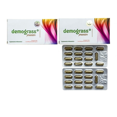 Demograss PREMIER 2 PACK Weight Loss Detox Supplement All Natural Formula Perdida de Peso Pastillas de Dieta Natural - 60 Day
