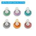 thumbnail image 3 of Uxcell Shell Pendants Faux Pearl Drops, 60 Pack Imitation Pearl Pendant for Jewelry Making, 3 of 6
