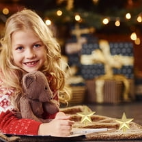 PAMINGONO Plastic Christmas Star Tree Topper 20Pcs for Xmas Tree Decorations