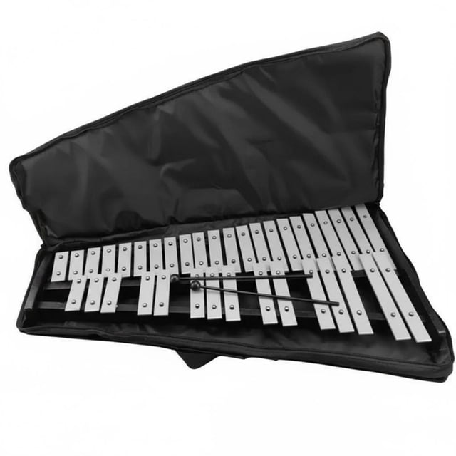 twisto Aluminum Bar Xylophone Mallets Included Xylophone Chime Set Sturdy Construction Percussion Chime Kit for Classroom, Performance