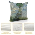 thumbnail image 4 of Nawypu  Claude Monet Pillow Covers Sunrise The Impression Pillow Cases Square Decorative Cushion Covers for Sofa Couch, 4 of 5