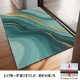 thumbnail image 3 of Teal Gold Marble Pattern Door Rugs,Washable Non Slip Door Mats Indoor,Decorative Door Mats,Entry Mat Indoor for Entrance,Bedroom,Kitchen,Bathroom,20"x32", 3 of 6