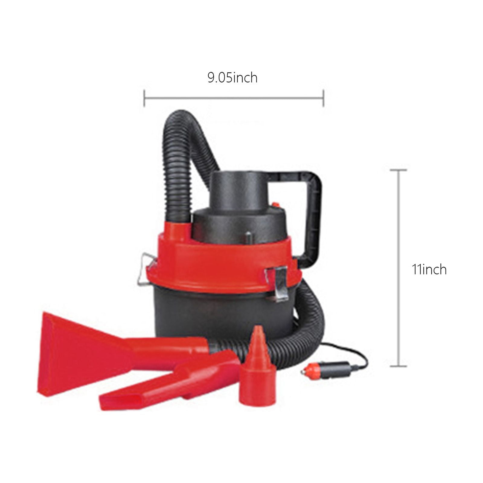 Portable Wet Dry Vacuum Cleaner for Car & Home - 11 x 9.1in, 90W High-Power with Attachments, Multi-Filtration System()