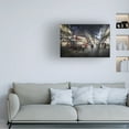 thumbnail image 2 of Canvas Wall Art - Nicodemo Quaglia 'On The Streets Of London' Wall Art for Living Room, Bedroom, or Office D?cor by Trademark Fine Art - 32 x 22 Inches, 2 of 4