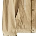 thumbnail image 4 of Generic Men's Casual Button Front Hoodie Shirt Button-Down Long Sleeve Lightweight Casual Top with Front Pocket, 4 of 5