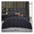 thumbnail image 3 of Luxurious / XL Goose Down Comforter, UNIQUE Black Solid, 600 Thread Count, 100% Egyptian Cotton Cover, 65 Oz Fill Weight, 750 Fill Power, 3 of 6