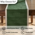 thumbnail image 5 of Split P Dune Green Table Runner 14" x 54", 5 of 5