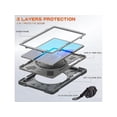 thumbnail image 4 of Case for Samsung Galaxy Tab S8 Plus 2022 / S7 Plus 12.4 Inch 2020 SM-X800 SM-X806 SM-T970/T975/T976 with 360 Degree Rotating Handle Stand Bracket Shockproof Cover with Kickstand / Shoulder Strap, 4 of 7