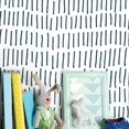 thumbnail image 3 of Papier Peint Autocollant Tick Marks, Bleu, Blanc, 3 of 8