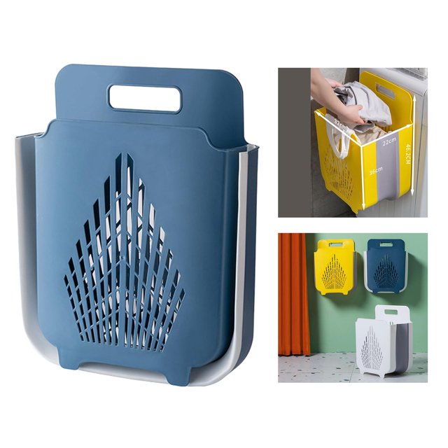 PP plegable de vandería de drenaje de ropa de de ropa organizador de de almacenamiento de ropa para el dormitorio - Azul perfecl cesto de la ropa